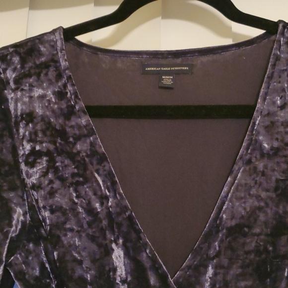 STUNNING navy blue wrap dress - Picture 4 of 4